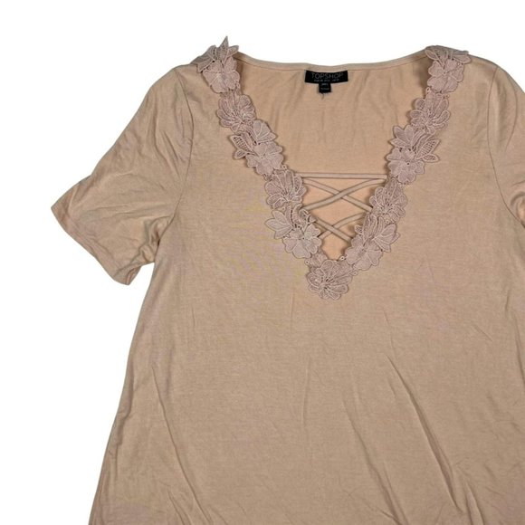 (Up To 50% Off SALE)  Topshop Soft & Flowy Short Sleeve Top - Picture 2 of 4